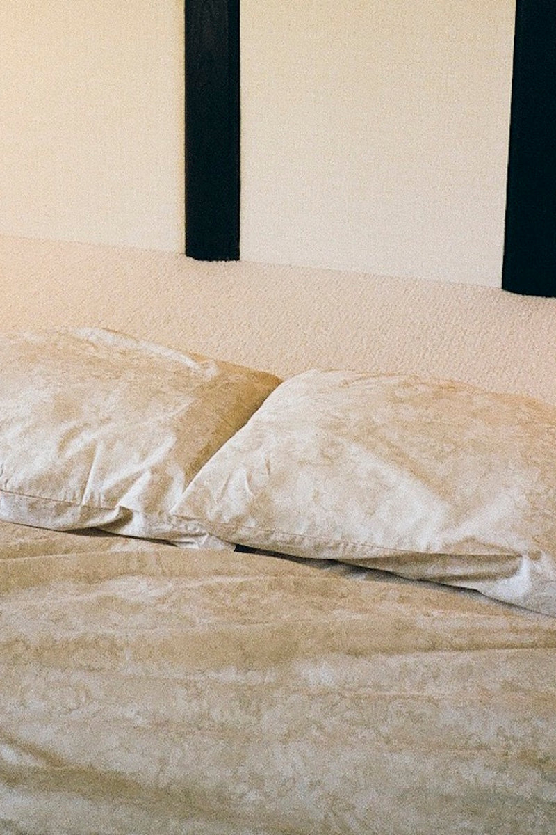 Marbled pillow sham - Pillow sham 50x70 cm I Ivory