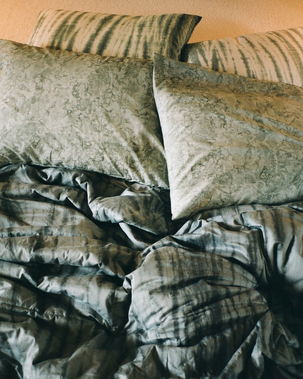 Marbled pillow sham - Pillow sham 50x70 cm I Sage    6 - Rabens Saloner