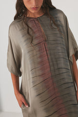 Maha - Macaw colomn dress I Grey combo    3 - Rabens Saloner