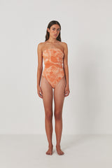 Layla - Cosmo open back swimsuit I Tangerine combo    4 - Rabens Saloner