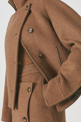 Yarin - Felt touch jacket I Hazelnut    3 - Rabens Saloner