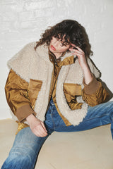 Tamy - Curly fur tunic vest I Natural    1 - Rabens Saloner