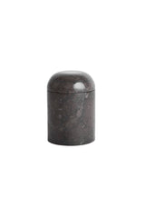 Small Marble Jar with Lid - 13x8,5 cm I Dark Grey Dark Grey H: 13 cm Ø: 8,5 3 - Rabens Saloner