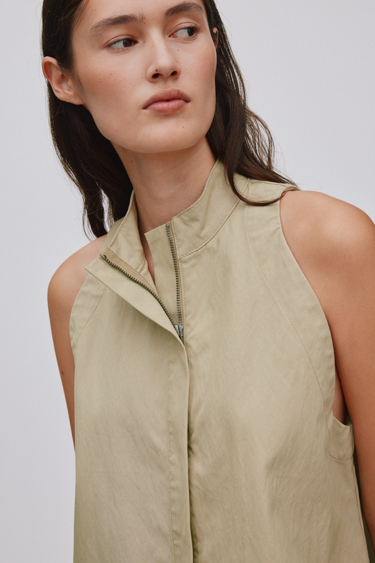 Kaley - Utility halter top I Sand 2 - Rabens Saloner