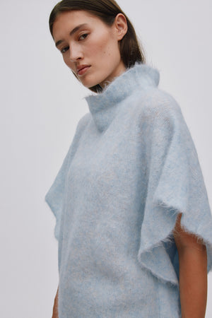 Asna - Superlight knit tunic top I Ice blue Ice blue XS/S 1 - Rabens Saloner