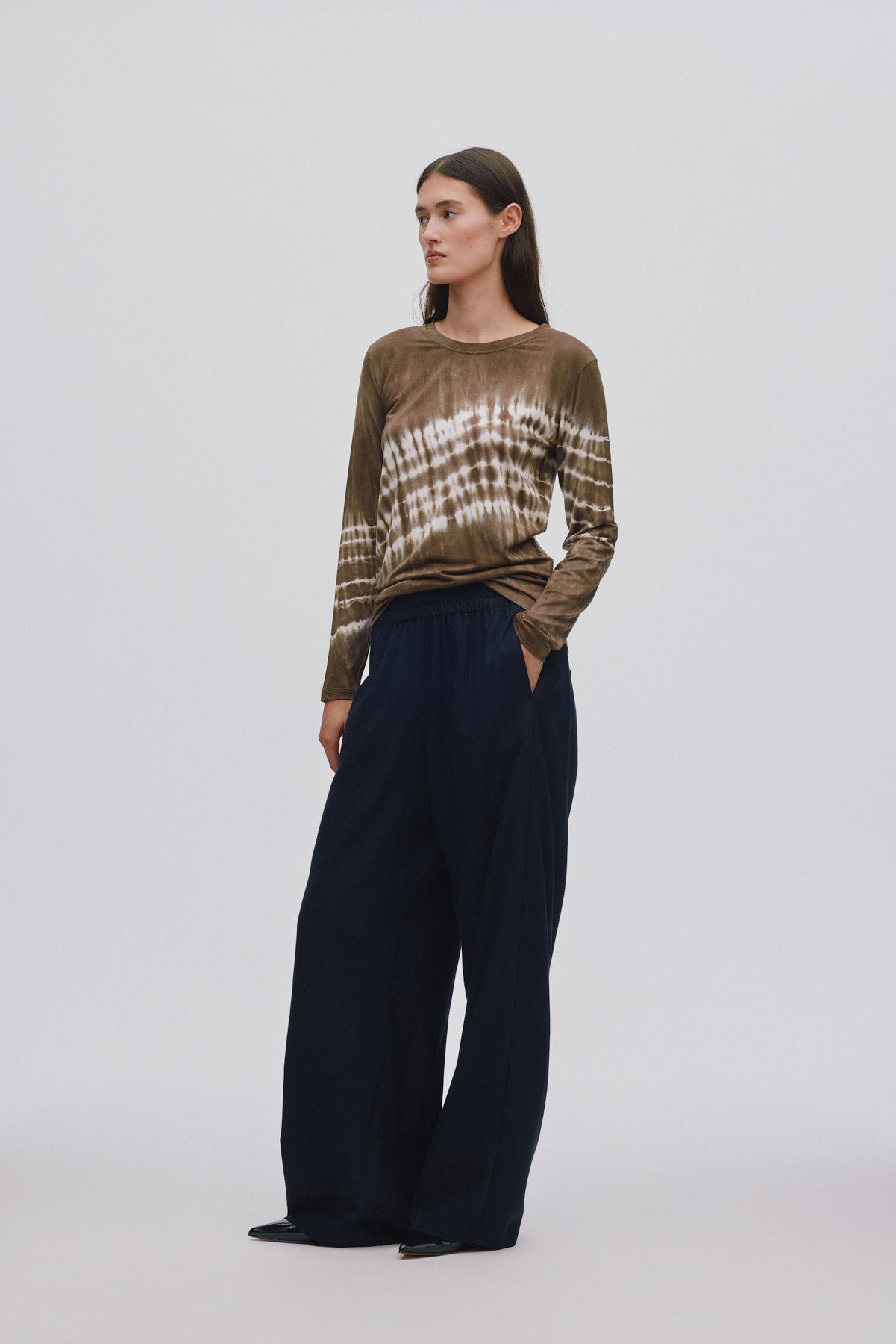 Xenia - Frequency long sleeve t-shirt I Dry mocca combo 2 - Rabens Saloner