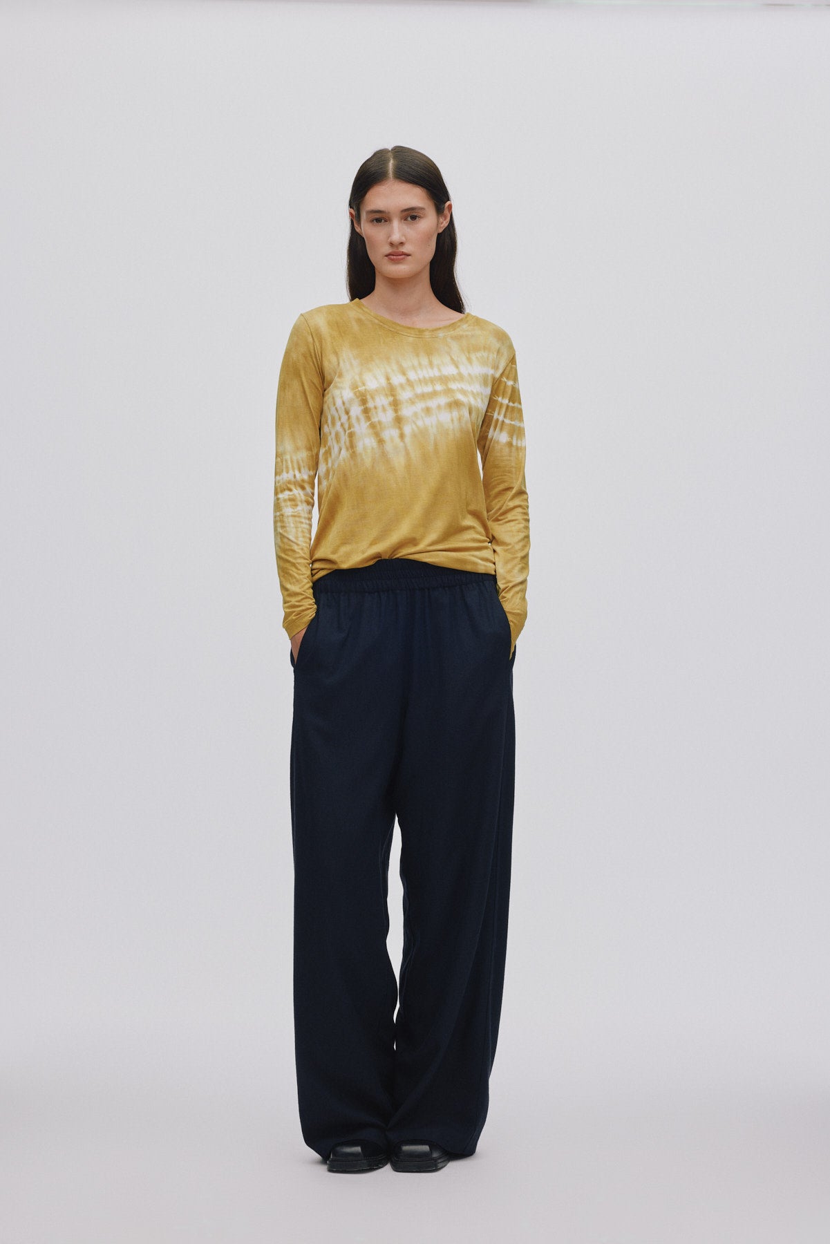 Xenia - Frequency long sleeve t-shirt I Golden combo 1 - Rabens Saloner