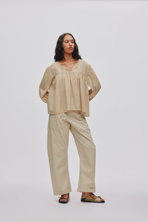 Eike - Cotton full sleeve blouse I Boulder Boulder XS 1 - Rabens Saloner