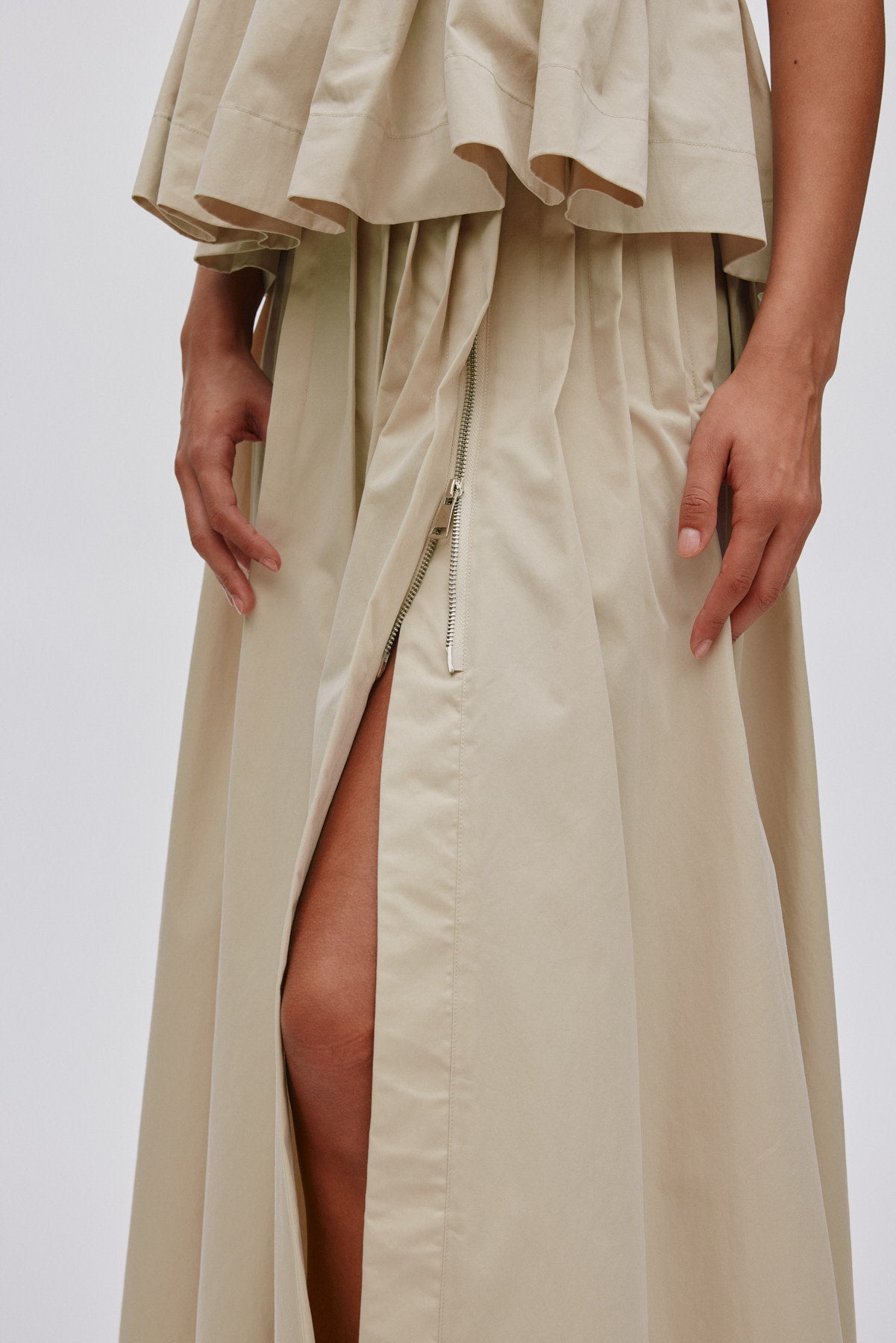 Thai - Light fusion skirt I Sand 6 - Rabens Saloner