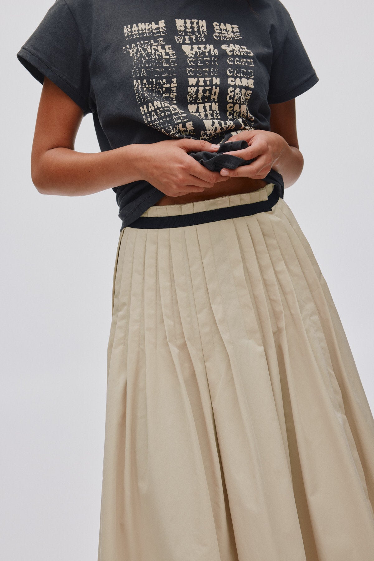 Thai - Light fusion skirt I Sand 8 - Rabens Saloner