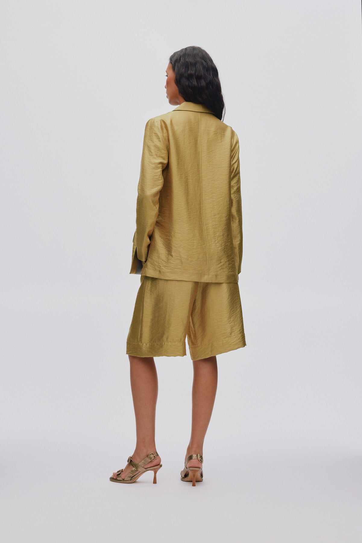 Alona - Woven gold jacket I Gold 3 - Rabens Saloner