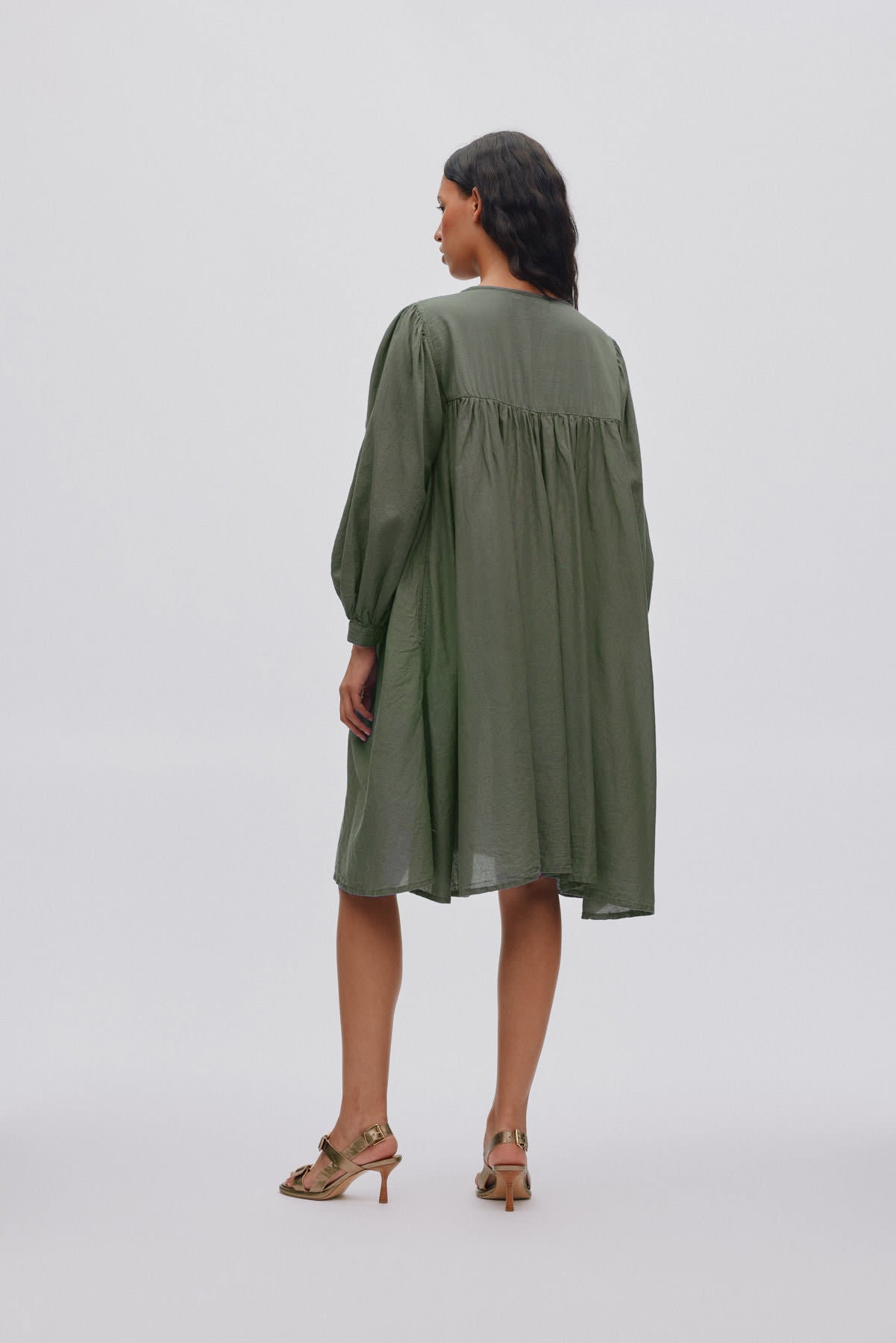 Elda - Cotton full sleeve dress I Macadan 3 - Rabens Saloner