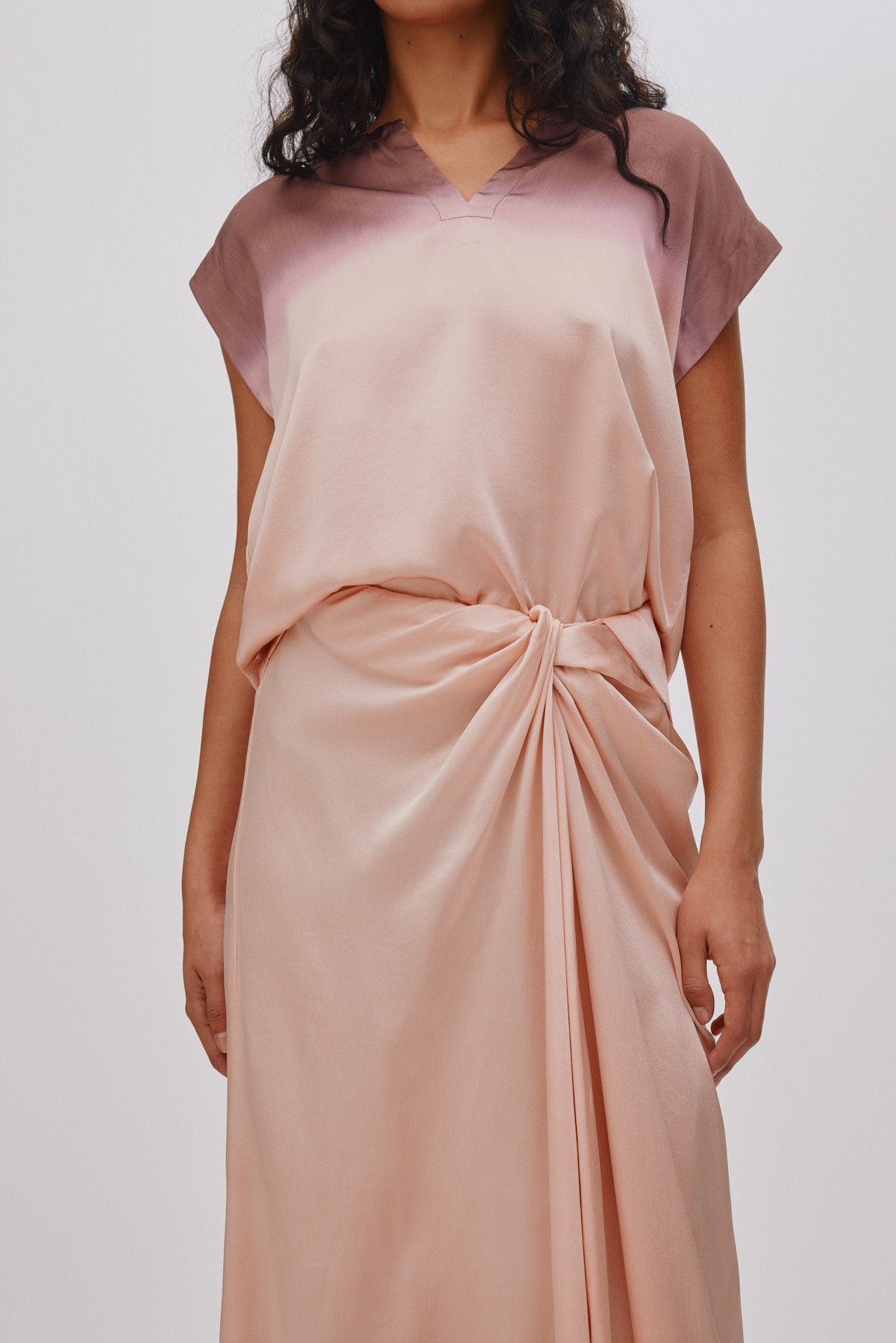 Rojin - Horizon drape front skirt I Blush combo 2 - Rabens Saloner