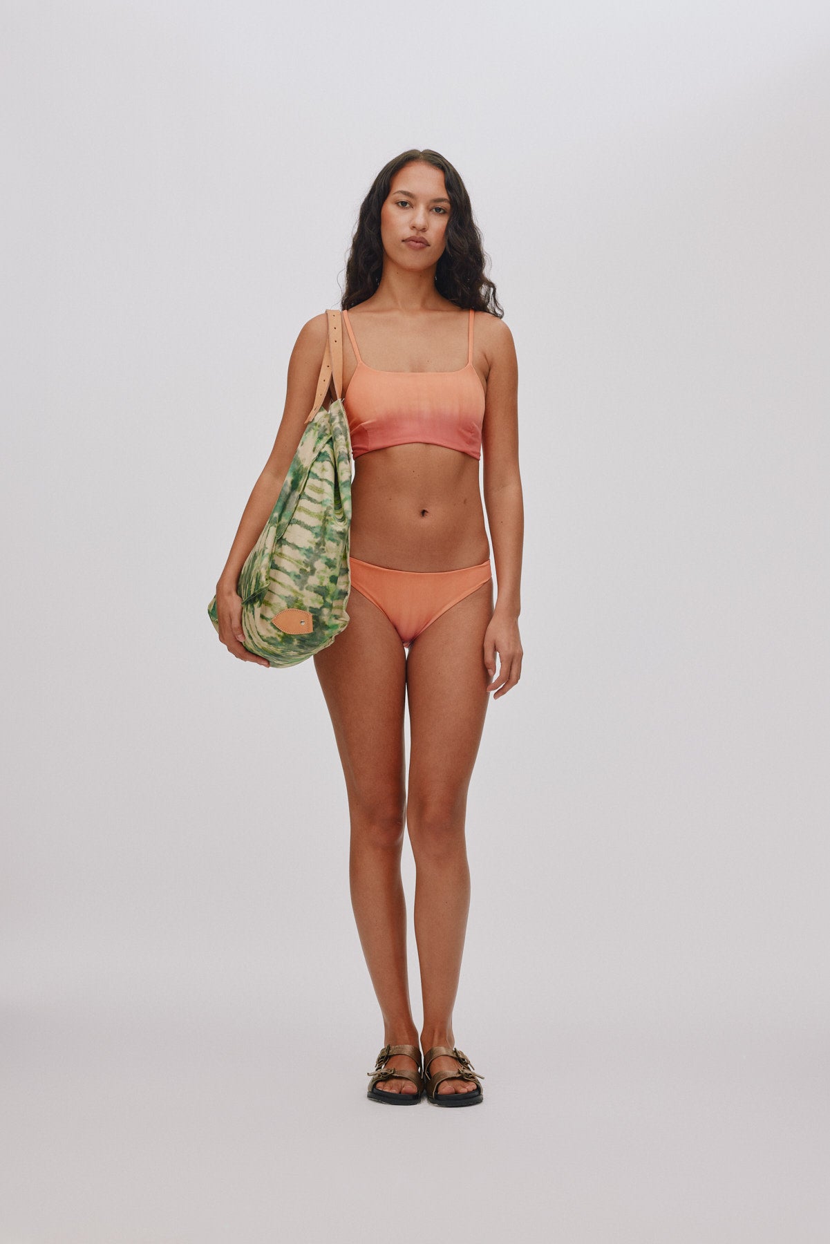Rudy - Fusion bandeau string top I Cognac grey combo 7 - Rabens Saloner