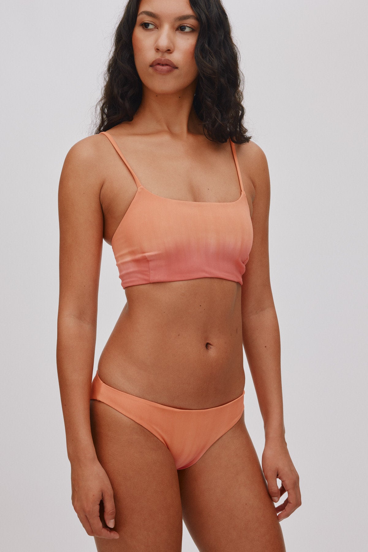 Rudy - Fusion bandeau string top I Cognac grey combo 6 - Rabens Saloner