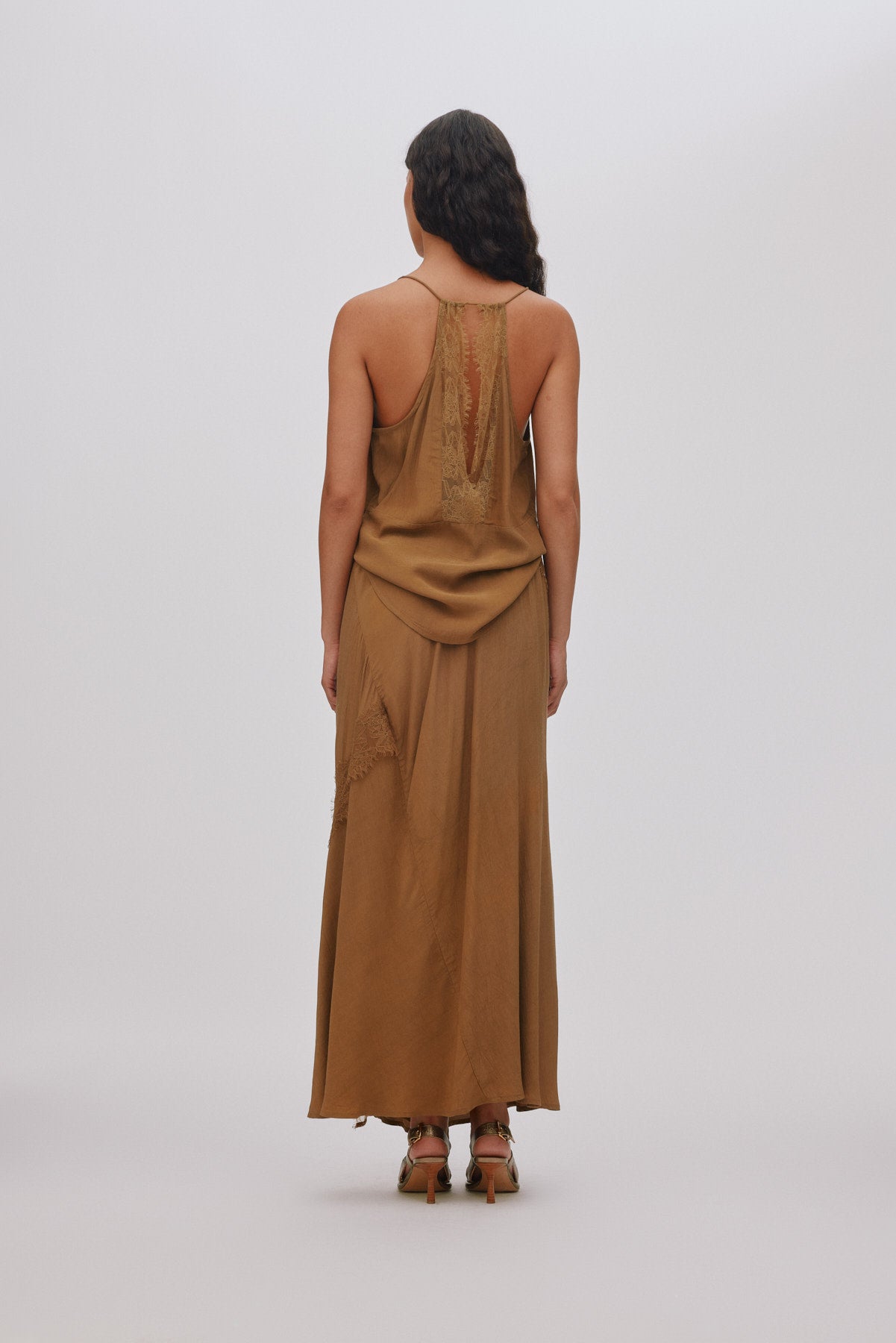 Jodie - Sheer lace camisole I Hazelnut 3 - Rabens Saloner