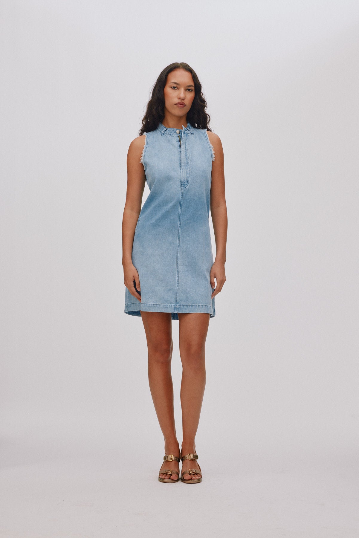 Fee - Light denim dress I Light washed denim 1 - Rabens Saloner