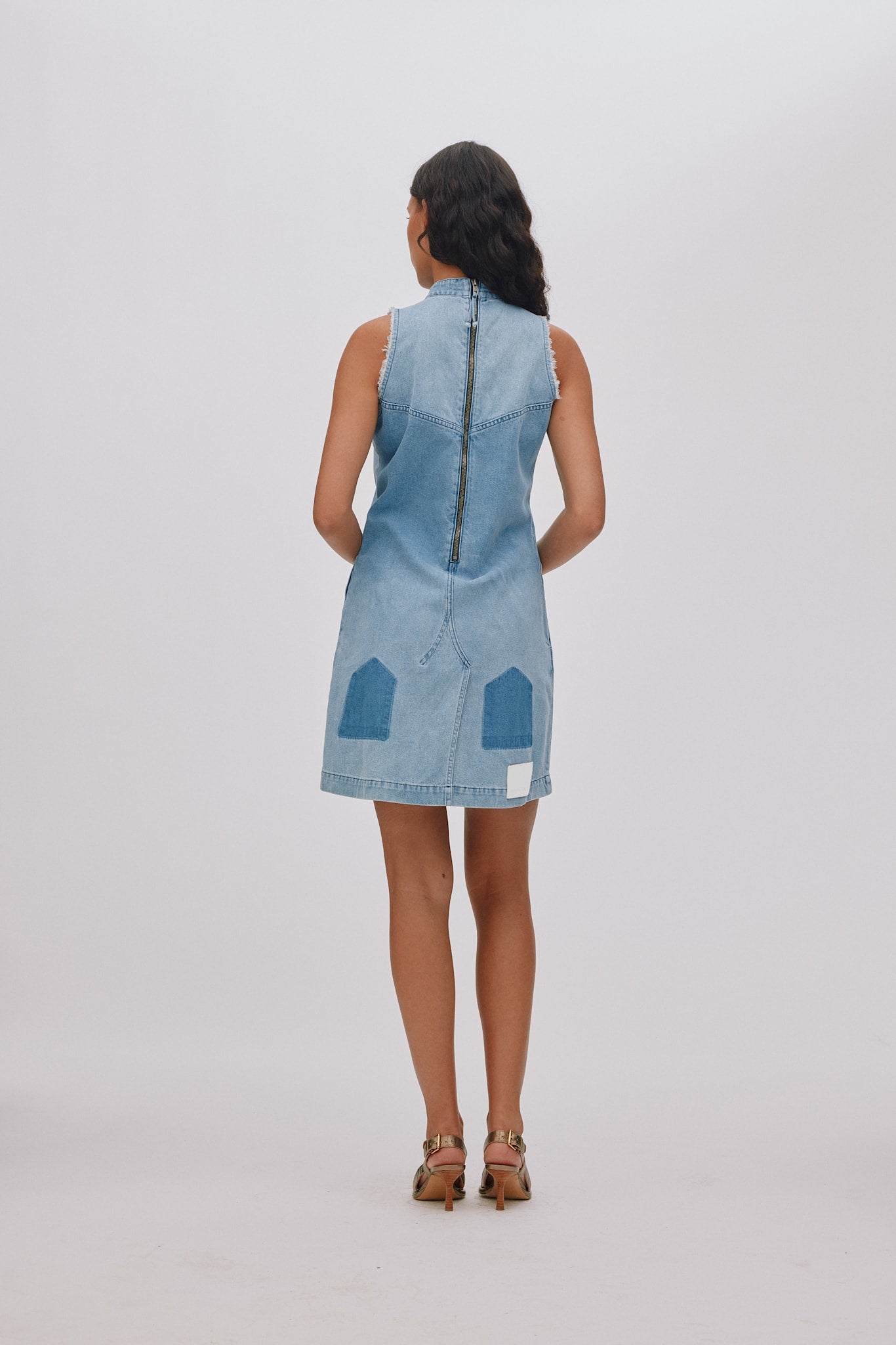 Fee - Denim light dress I Light washed denim 9 - Rabens Saloner