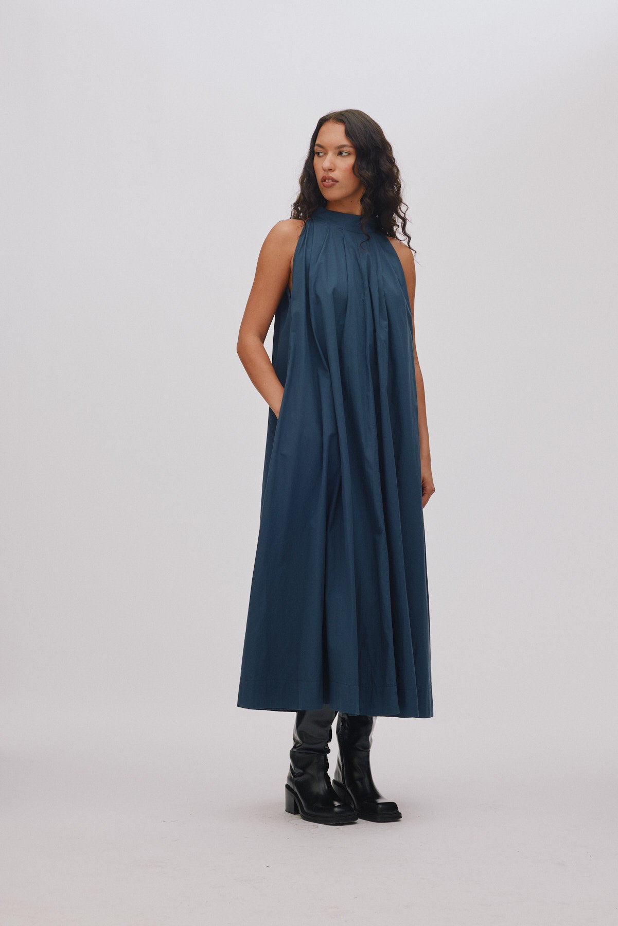 Annisa - Poplin full dress I Vertiver 3 - Rabens Saloner
