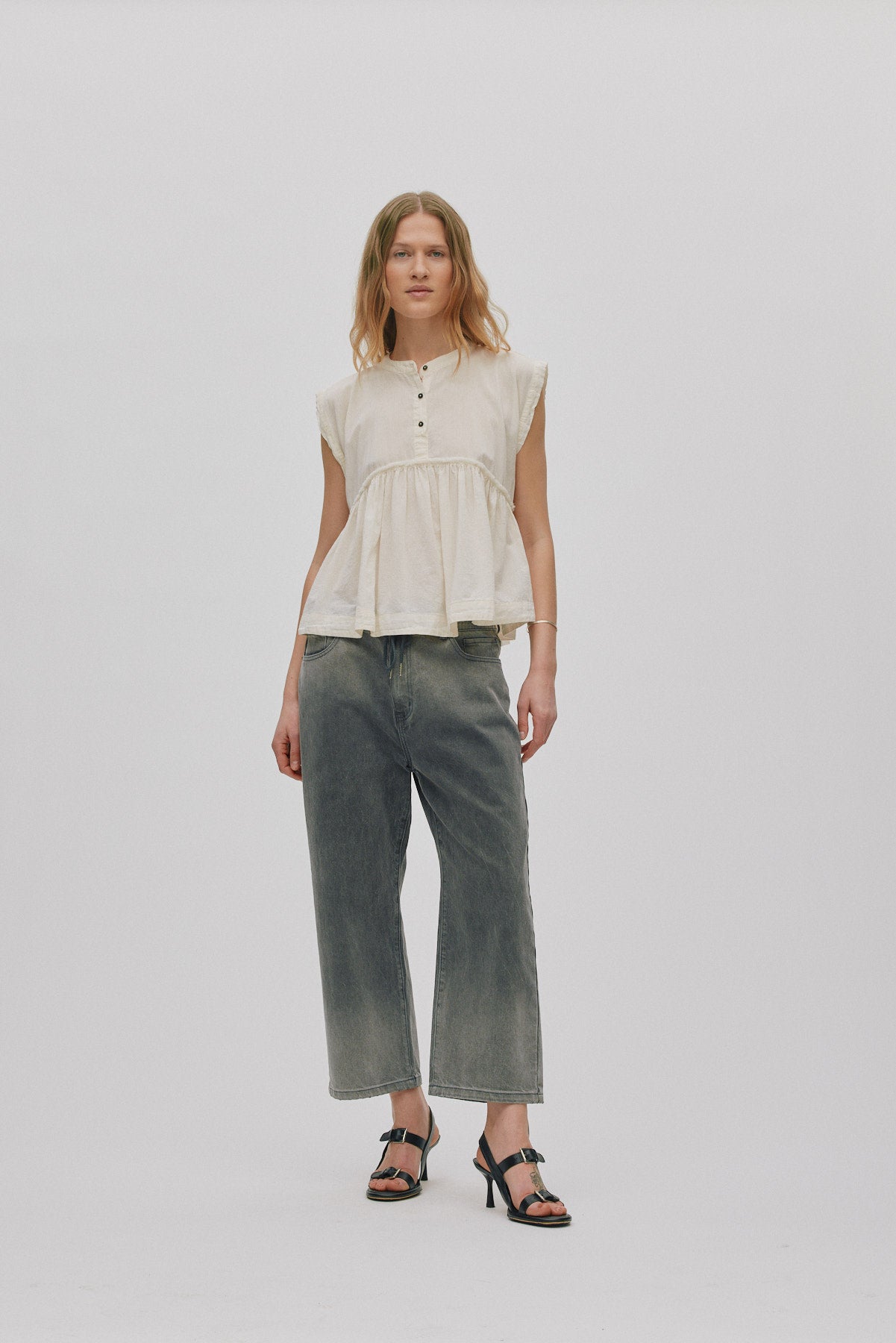 Deona - Cotton blouse I Bone 1 - Rabens Saloner