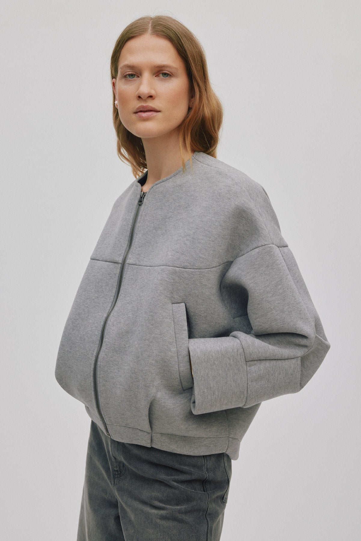 Glod - Varsity jacket I Grey melange 2 - Rabens Saloner
