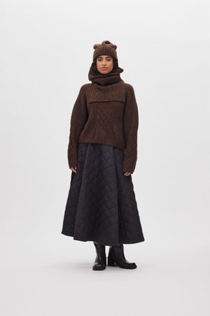 Talma - Smooth tailoring long jacket I Brown Brown O/S 1 - Rabens Saloner