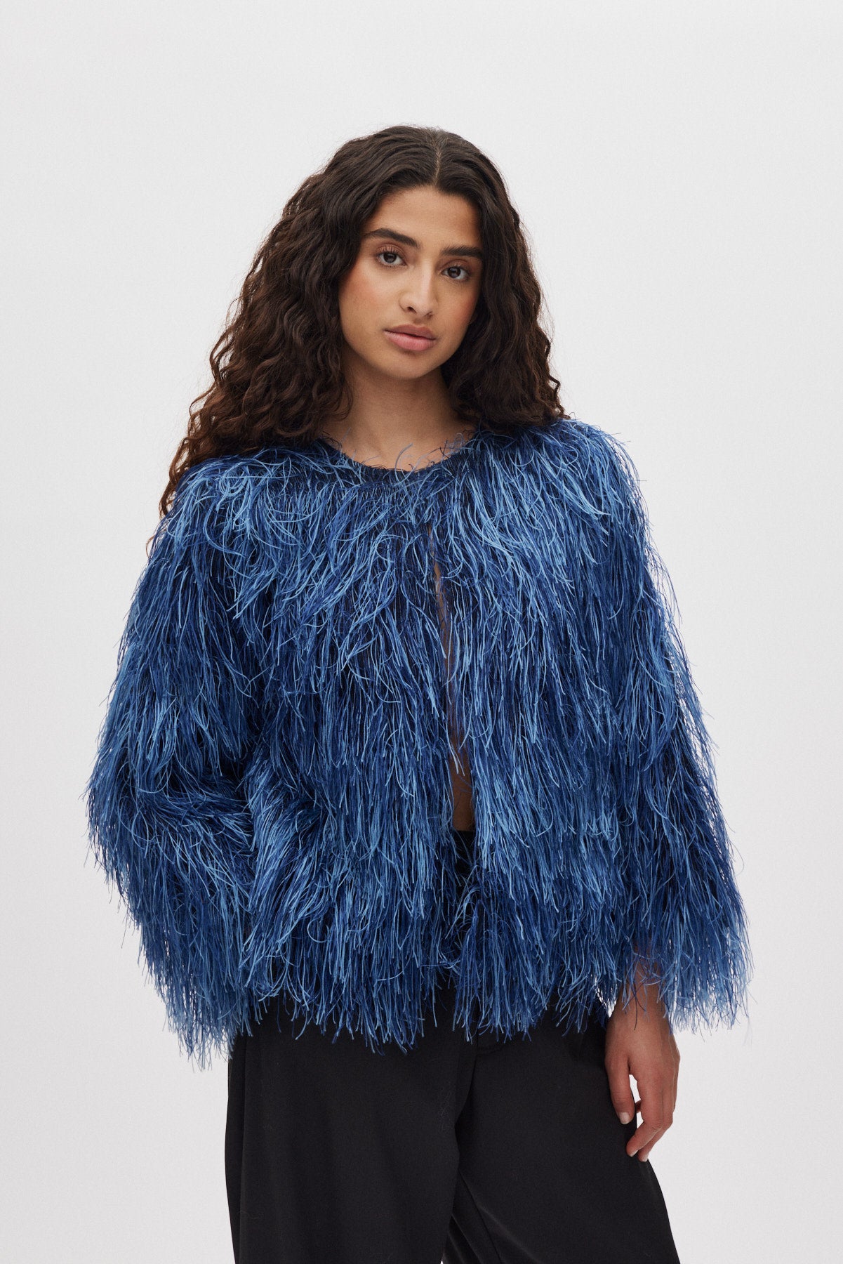 Safi- Plume blouse I PRE-ORDER I Navy 3 - Rabens Saloner
