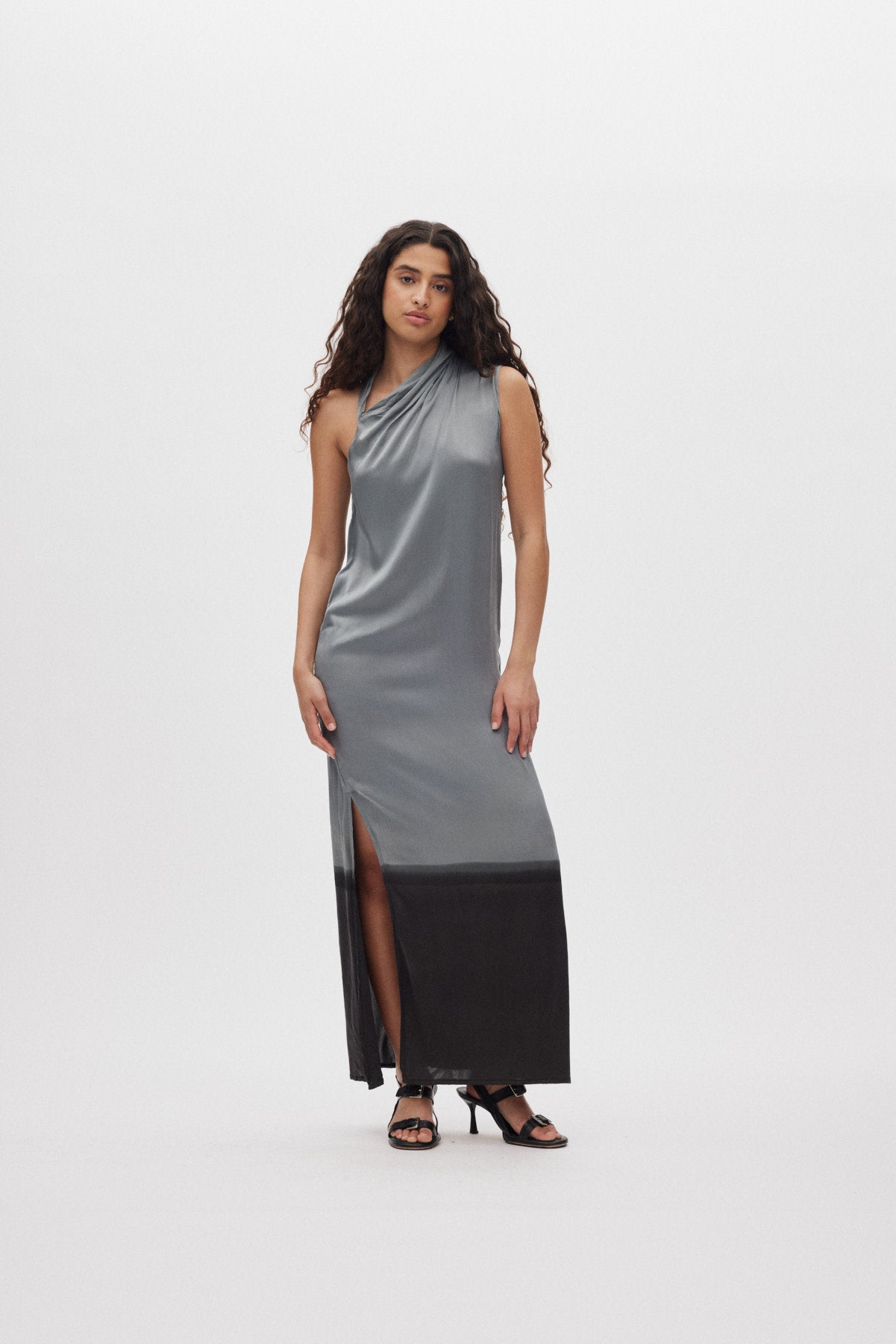 Madia - Horizon dress I Grey/black 1 - Rabens Saloner