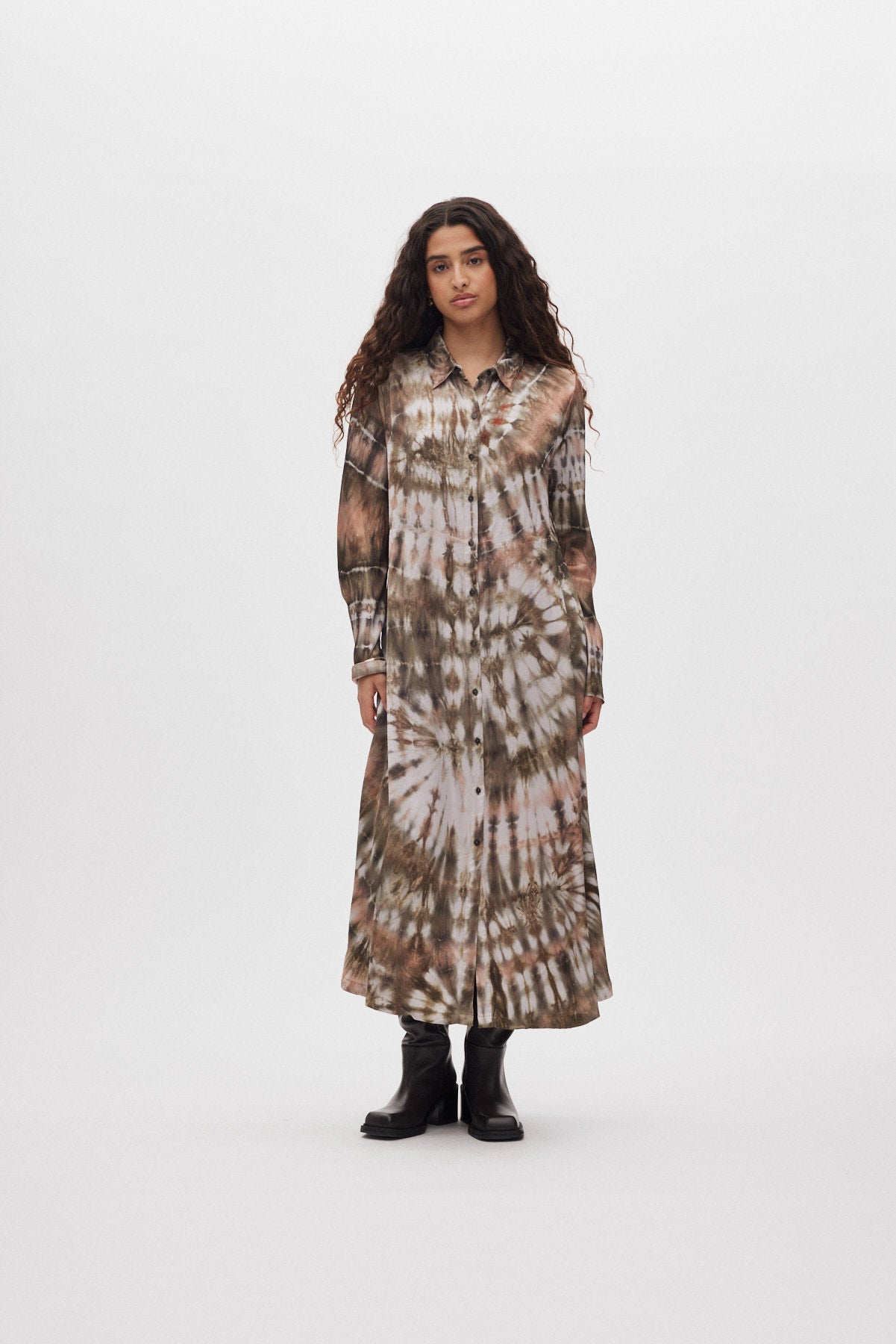Vija - Lava button dress I Rust combo Rust combo XS 1 - Rabens Saloner