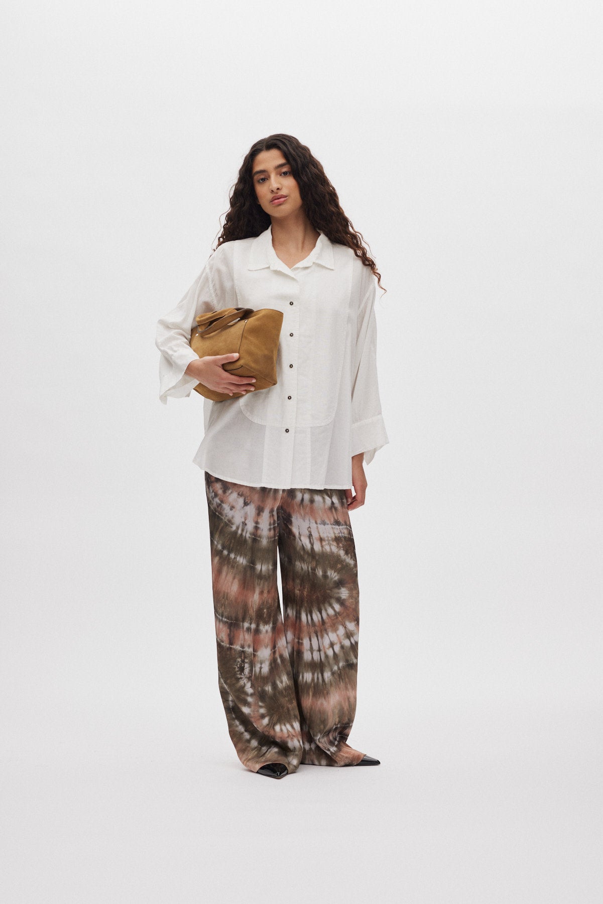 Chloe - Cotton shirt I White 4 - Rabens Saloner
