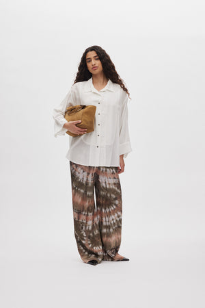 Briana - Lava pleat wide pants I Rust combo Rust combo XS 1 - Rabens Saloner