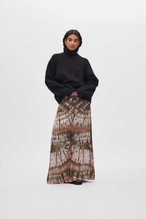Mabeka - Fluffy knit funnel-neck sweater I Black Black XS/S 1 - Rabens Saloner