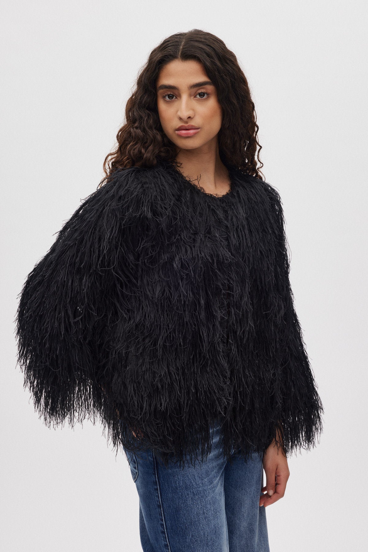 Safi- Plume blouse I PRE-ORDER I Black 2 - Rabens Saloner