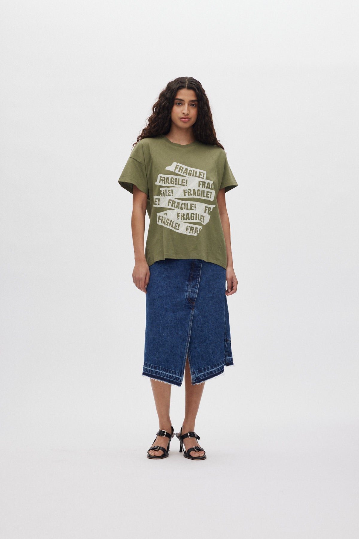 Nicka - Denim skirt I Dark indigo 1 - Rabens Saloner