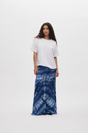 Henriette - Lava print button skirt I Blue combo Blue combo XS 1 - Rabens Saloner