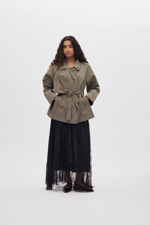 Monette - Laced multi layer skirt I Black Black XS 1 - Rabens Saloner