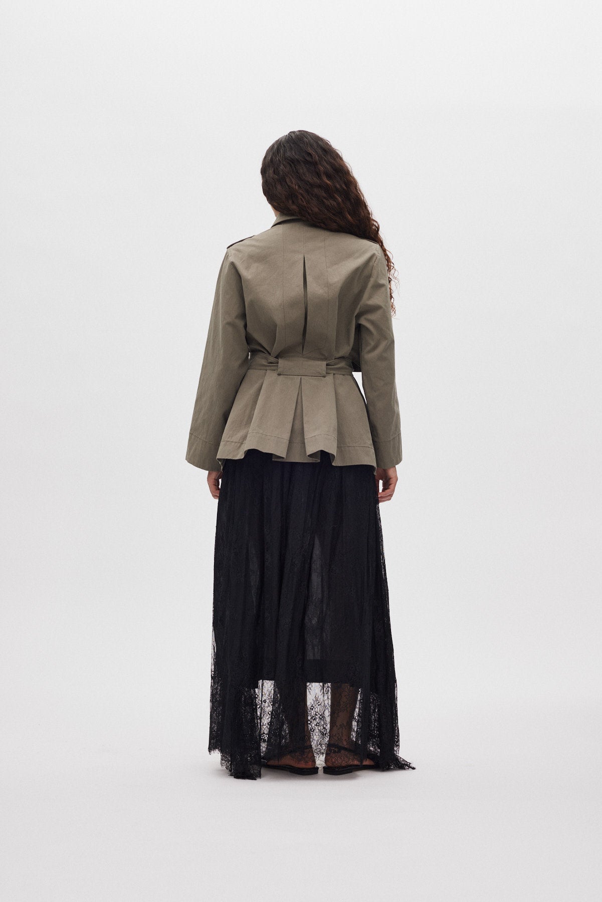 Monette - Laced multi layer skirt I Black 3 - Rabens Saloner