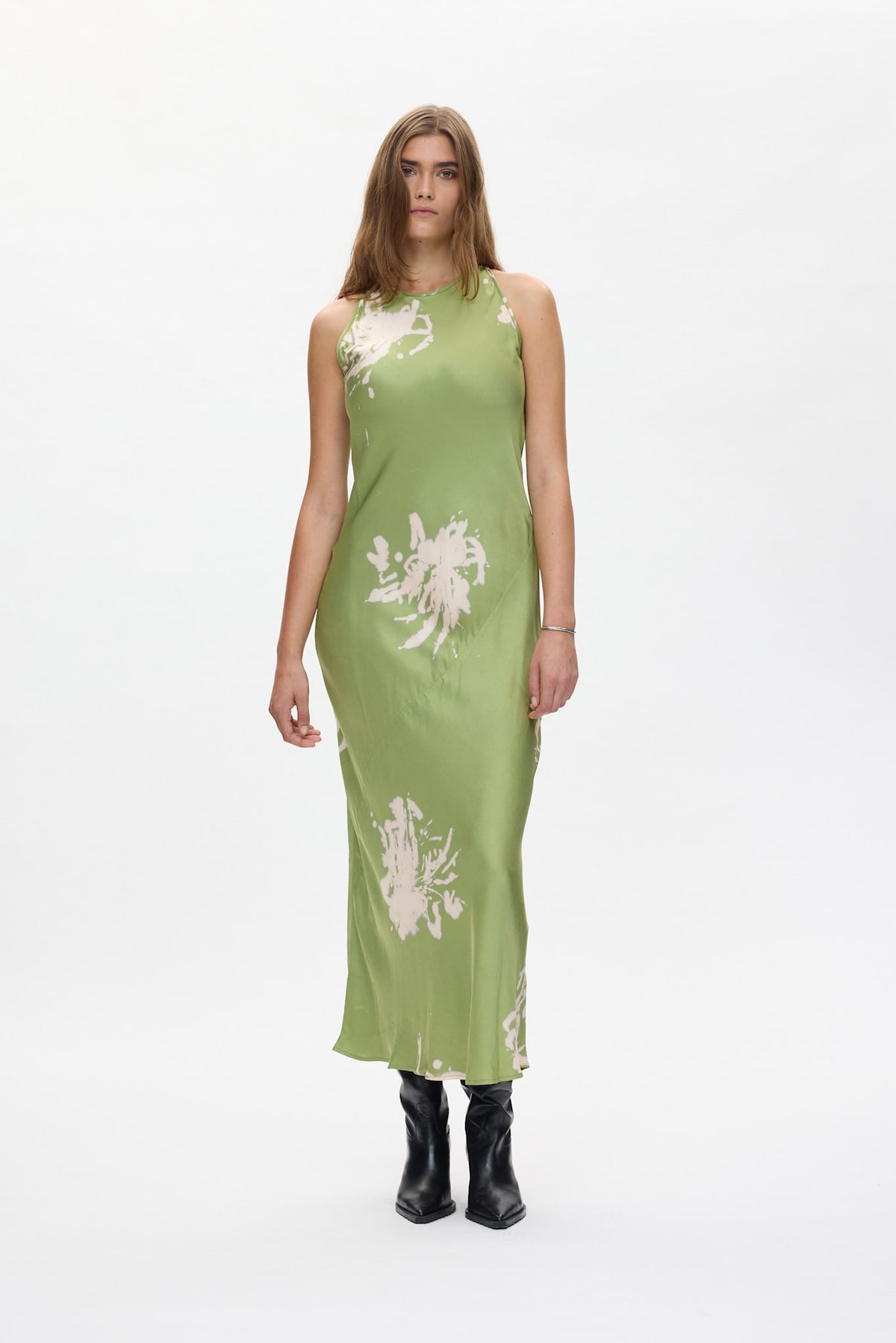 Nathali - Lumière bias dress I Sage 1 - Rabens Saloner