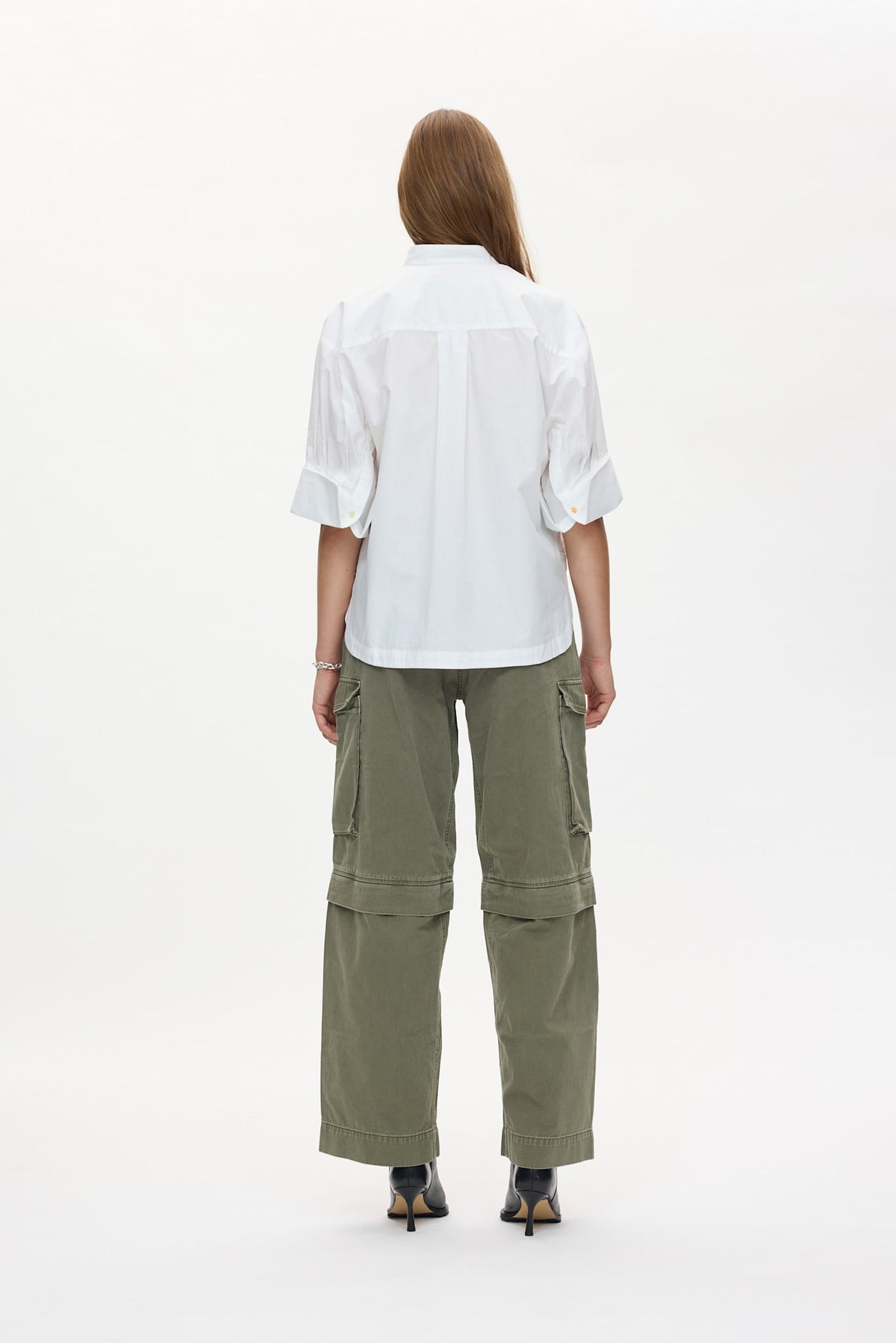 Seval - Poplin boxy shirt I White 3 - Rabens Saloner