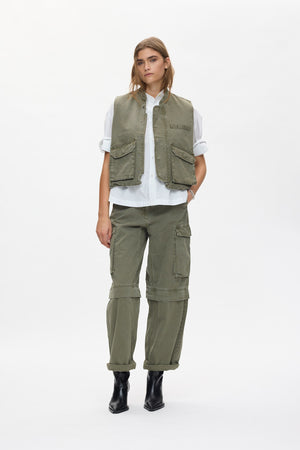 Beena - Canvas vest I Washed sage Washed sage XS/S 1 - Rabens Saloner