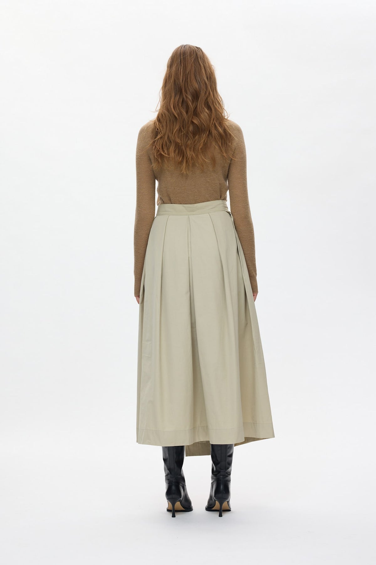 Esila - Weightless wrap skirt I Dark chalk 3 - Rabens Saloner