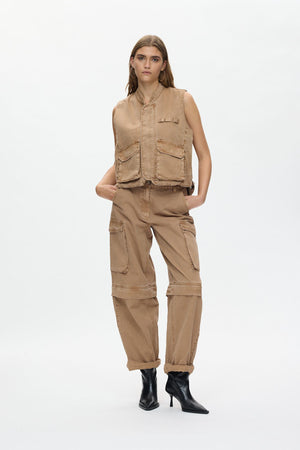 Frema - Canvas cargo pants I Washed tobacco Washed tobacco XS 3 - Rabens Saloner