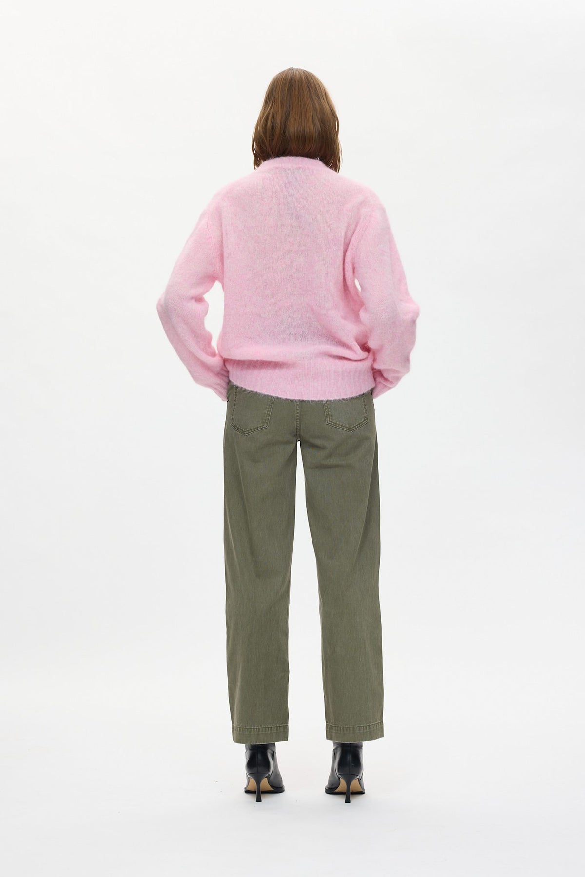 Divna - Superlight knit crew sweater I Rose 3 - Rabens Saloner