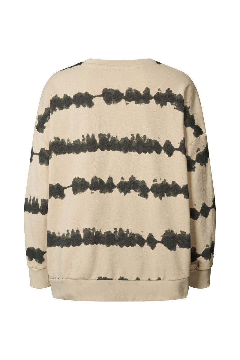 Natalia - Vista print sweatshirt I Oyster combo    4 - Rabens Saloner