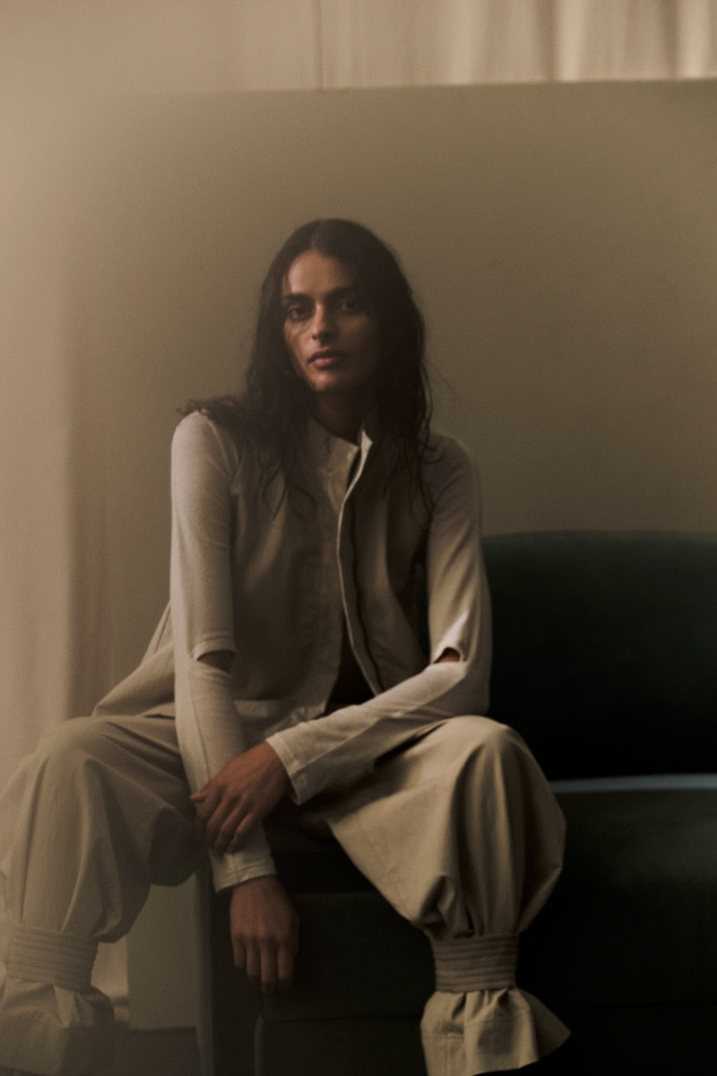 Kaley - Utility halter top I Sand 7 - Rabens Saloner