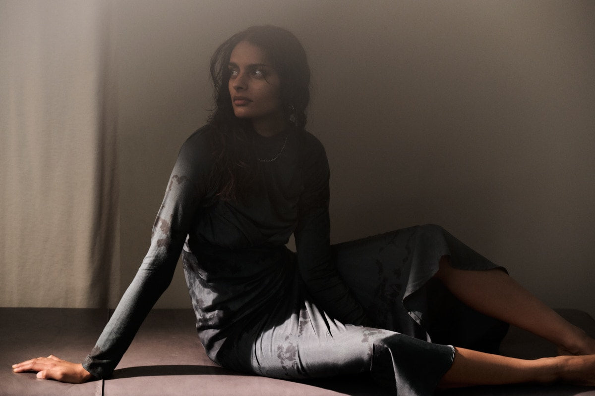 Hiba - Cosmic FN long sleeve top I Anthracite combo 3 - Rabens Saloner