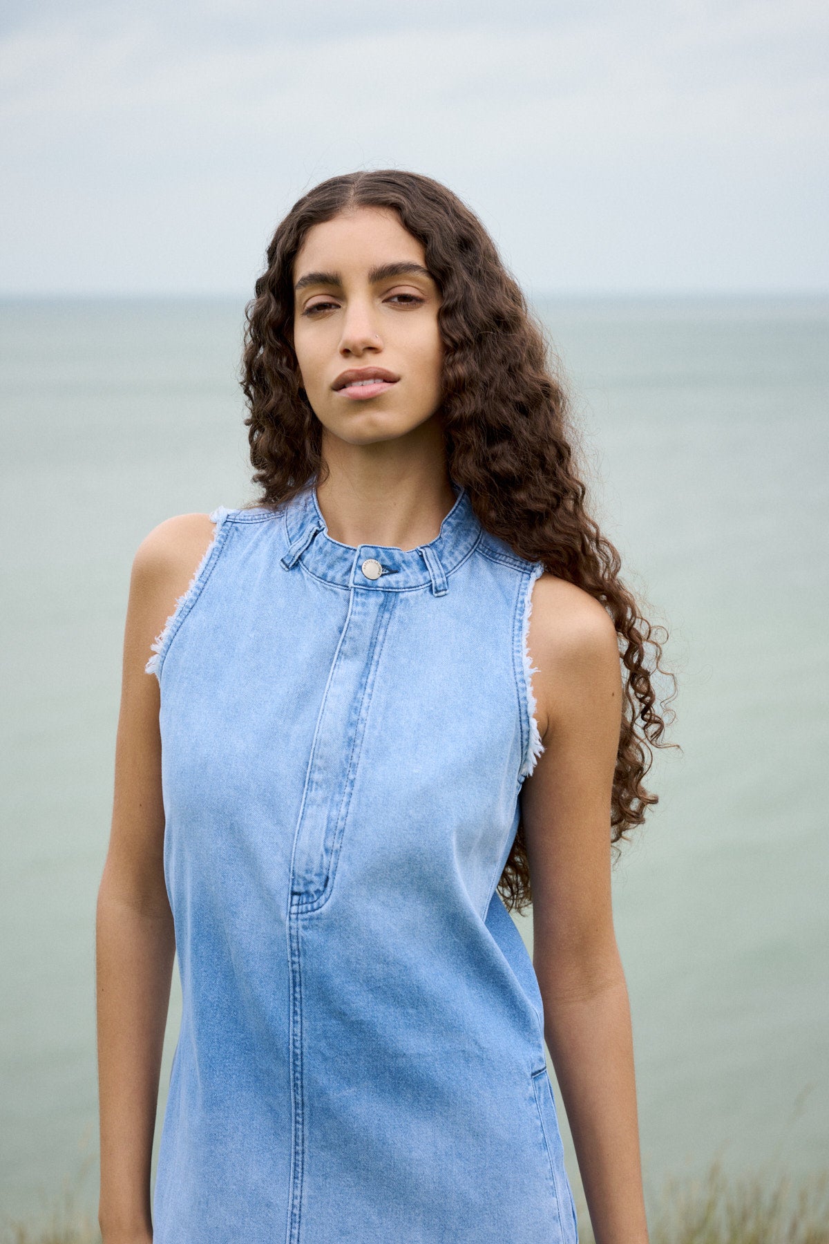 Fee - Denim light dress I Light washed denim 5 - Rabens Saloner