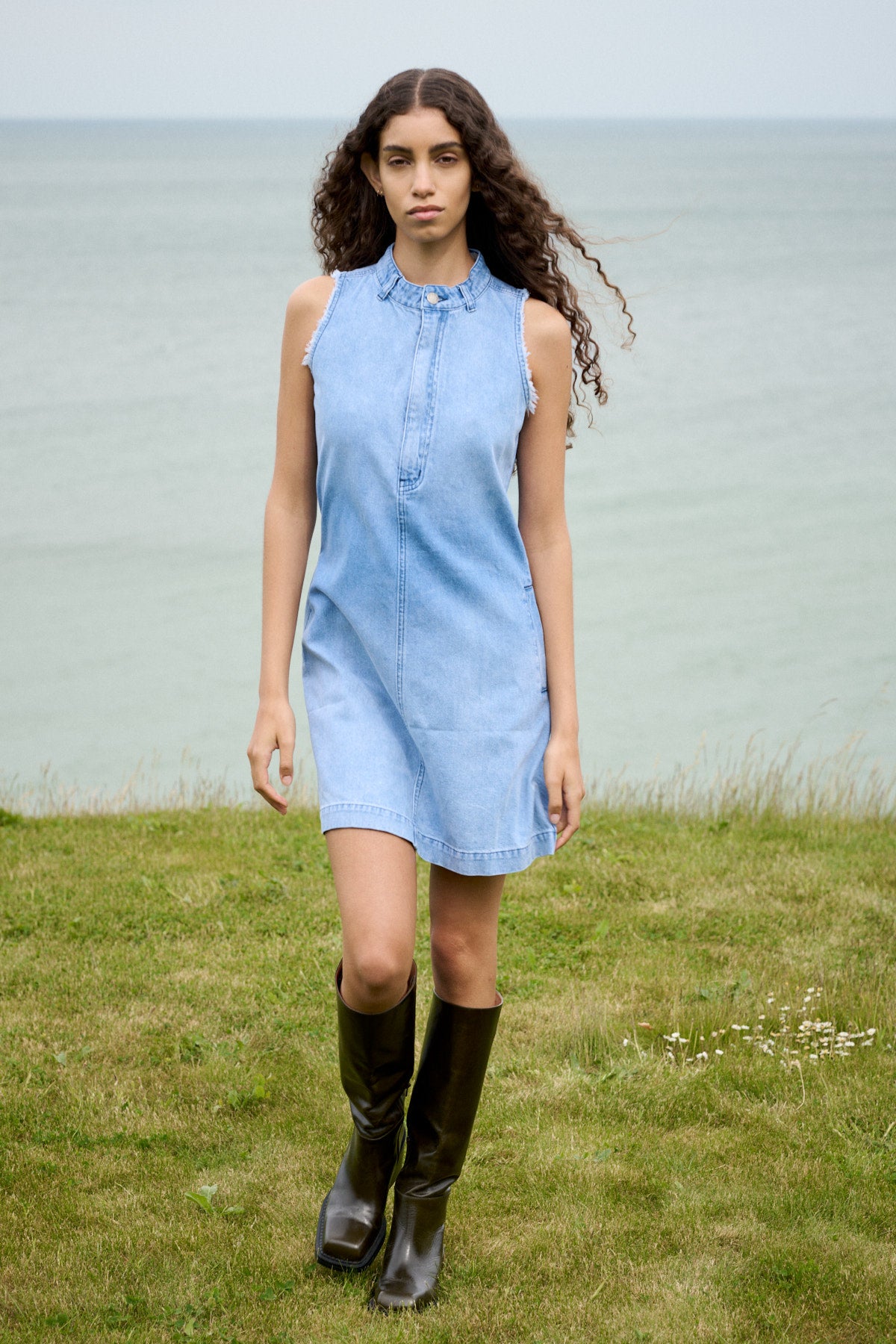 Fee - Denim light dress I Light washed denim 4 - Rabens Saloner
