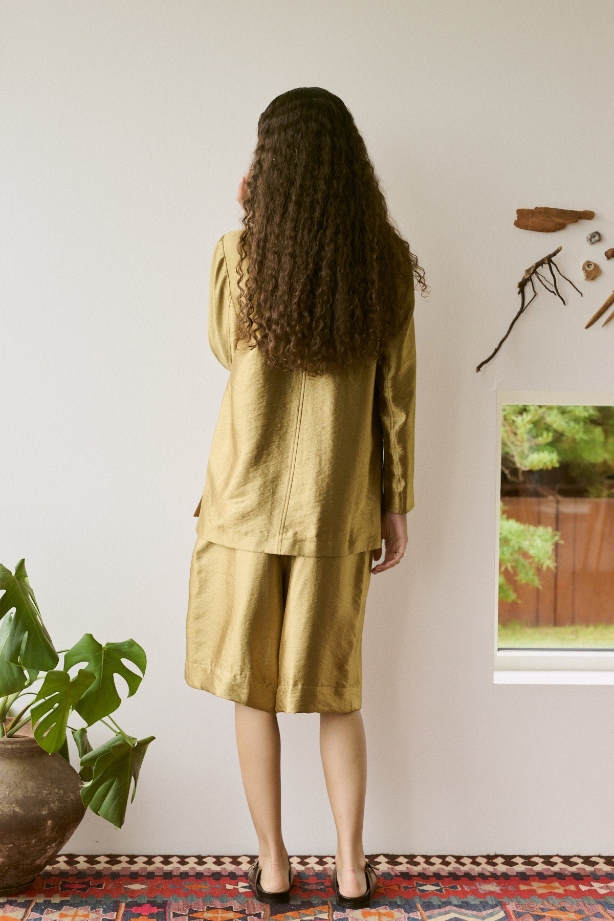 Alona - Woven gold jacket I Gold 10 - Rabens Saloner