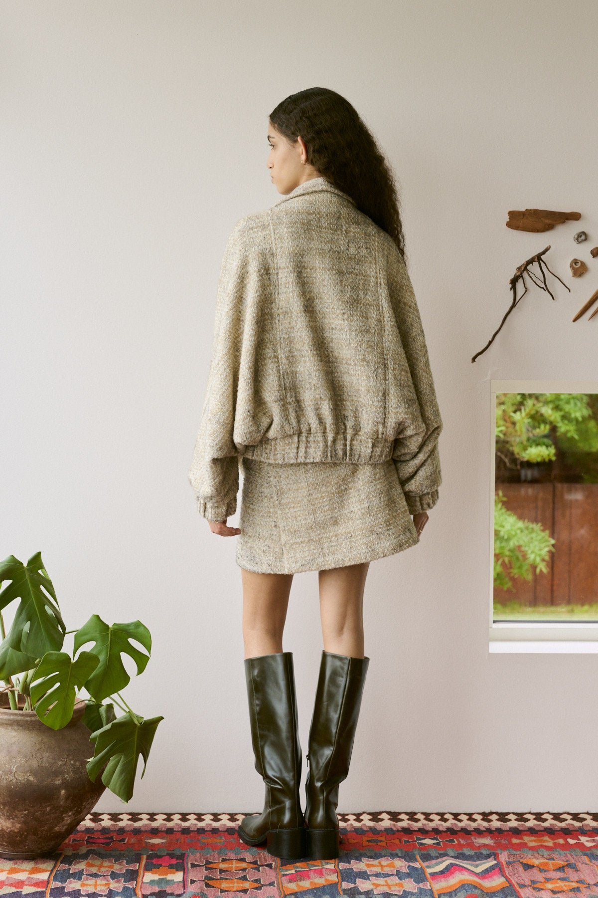 Hareem - Boucle check jacket I Powder check 8 - Rabens Saloner